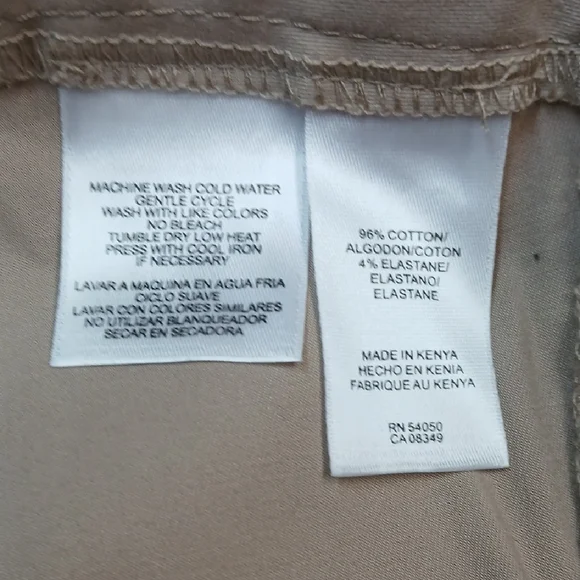 Jones New York Women's Stretch Trousers in Tan - Picture 4 of 10
